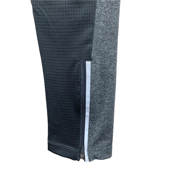 Jockey Sport Heathered Gray with Black Mesh Panels Runners Leggings Size Medium - Picture 4 of 8